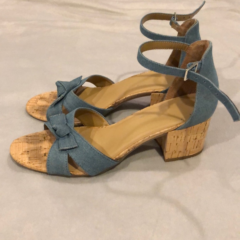Denim sandals